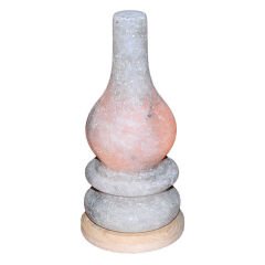 Gaz Lambası Şekilli Doğal Kaya Tuzu Lambası Çankırı Kablolu Ampullü Beyaz 2-3 Kg