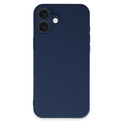 İphone 16 Plus Kılıf First Silikon - Lacivert