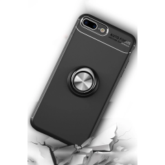 İphone 7 Plus Kılıf Range Yüzüklü Silikon - Kırmızı