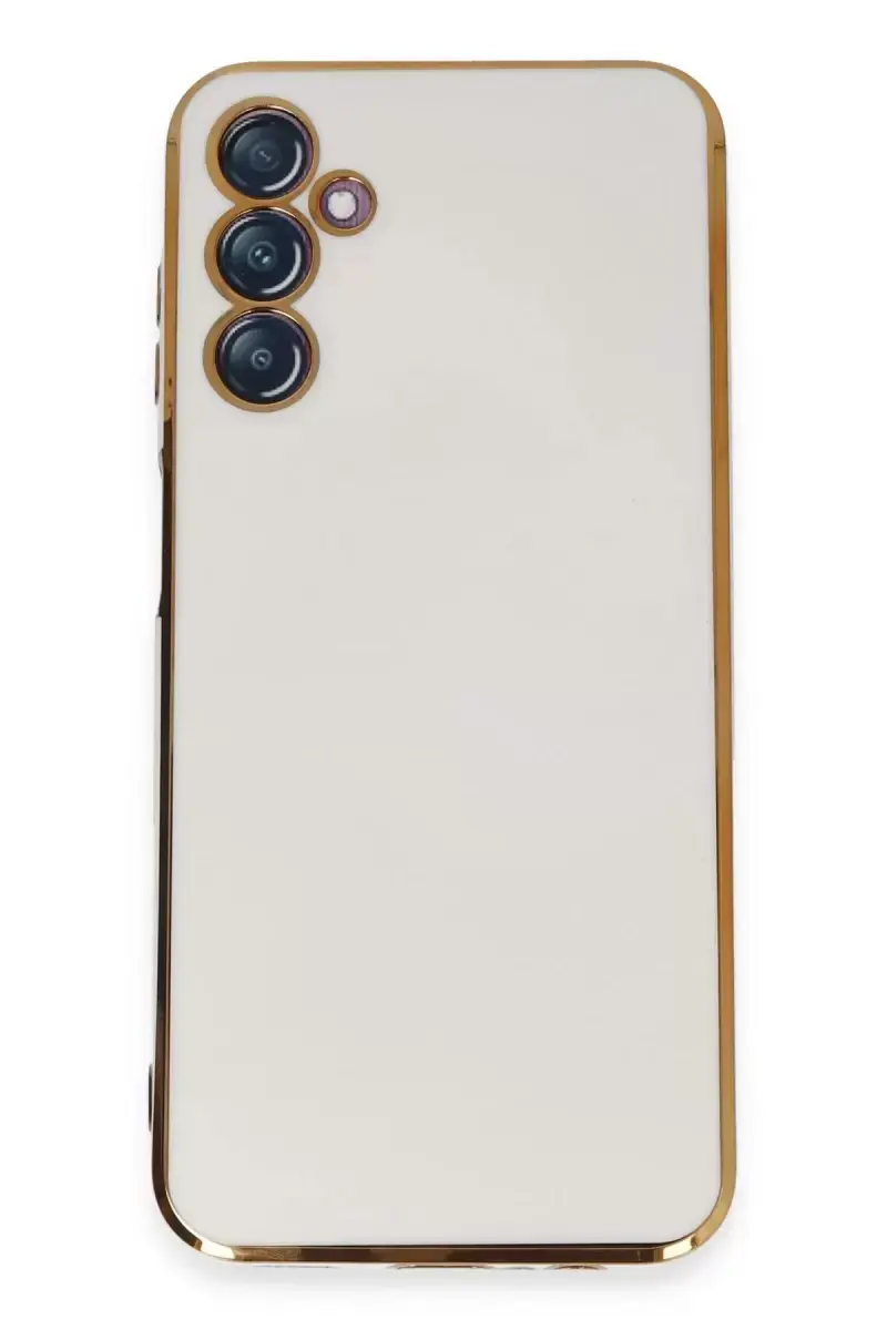 Newface Samsung Galaxy M14 5g Kılıf Volet Silikon - Beyaz