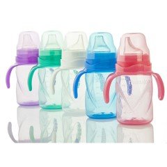 Mamajoo Yumuşak Uçlu Damlatmaz Eğitici Bardak 270ml/Değişik Renkler