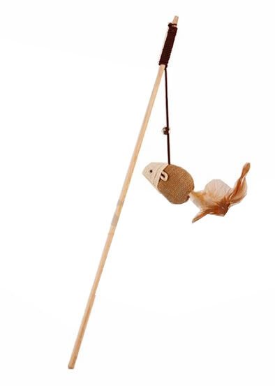 Eastland Tüylü Kedi Oltası Fare 50 cm