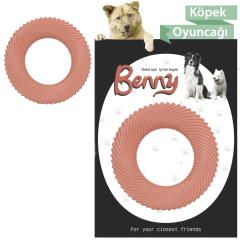 Benny Köpek Oyuncağı Yuvarlak 9,5 cm Somon Renk