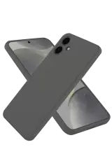Newface Samsung Galaxy A06 Kılıf First Silikon - Gri