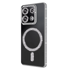 Xiaomi Redmi Note 13 Pro 4g Joke Simli Magneticsafe Kılıf - Gümüş
