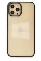 Newface Apple İphone 12 Pro Max Kılıf Element Silikon - Siyah