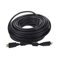 Fully G-507fs Plastik Düz Siyah 20 Metre Gold Poşetli Hdmi Kablo