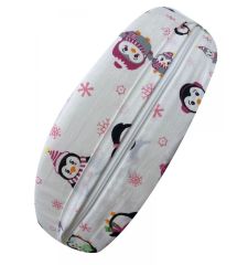 Moje Hamile Karın Destek Minderi - Penguen Desen Pembe