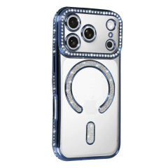 İphone 17 Pro Joke Simli Magneticsafe Kılıf - Mavi