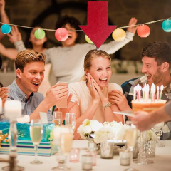 Kişiselleştirilebilir Ok Taç – Üzerine Yazı Yazılabilen Parti Tacı Kırmızı Renk