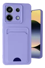 Newface Xiaomi Redmi Note 13 Pro 5g Kılıf Kelvin Kartvizitli Silikon - Lila
