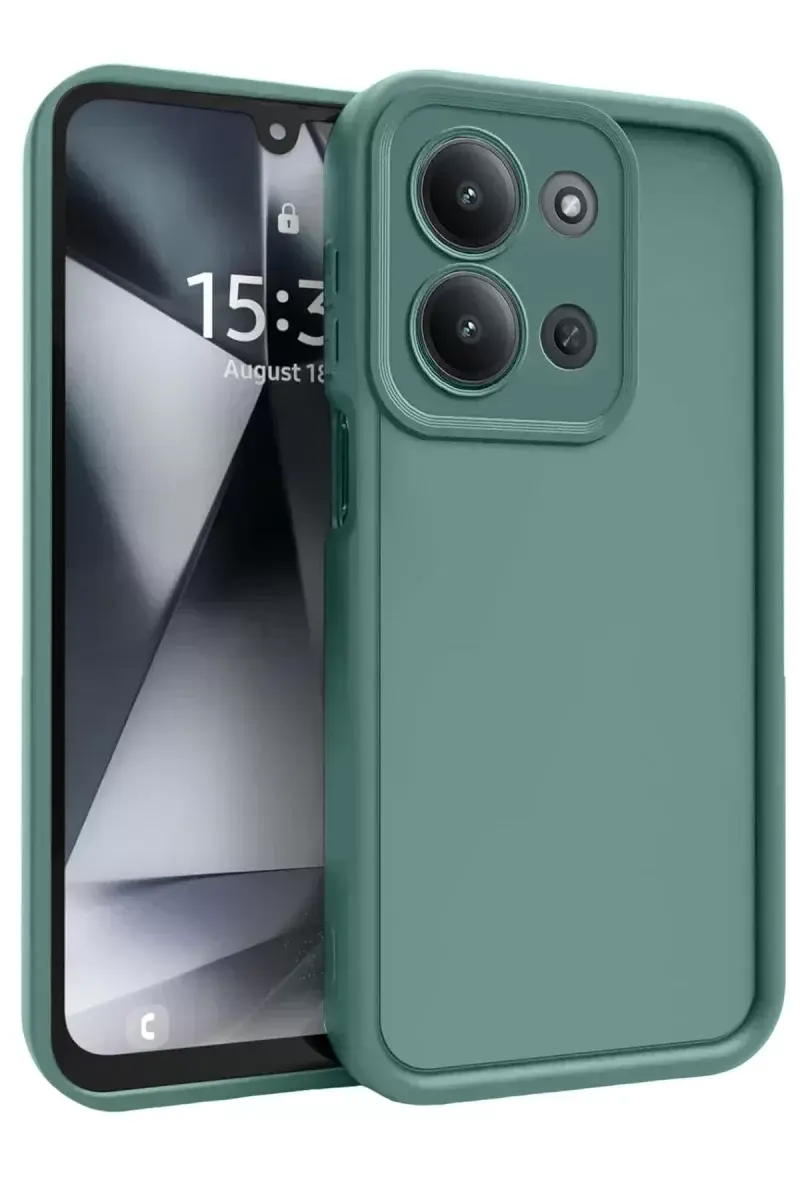 Newface Xiaomi Redmi 15c 4g Viera Silikon - Koyu Yeşil