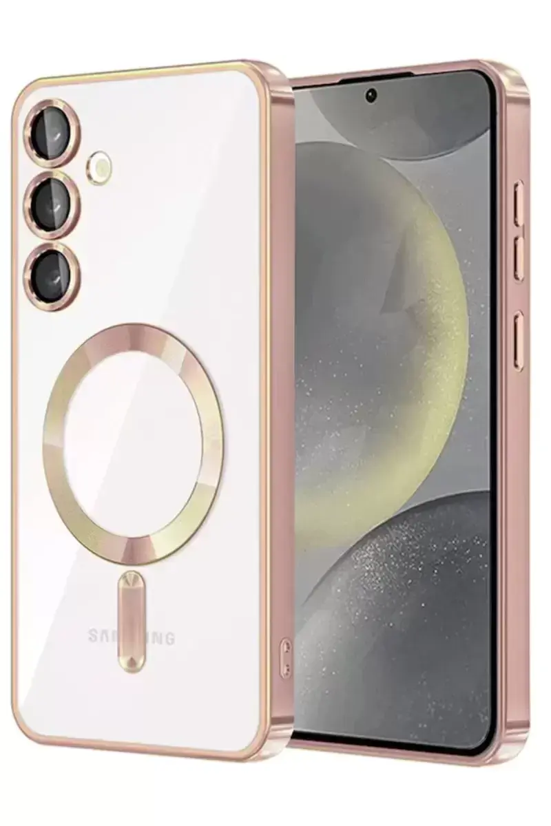 Newface Samsung Galaxy A56 Kross Magneticsafe Kapak - Rose