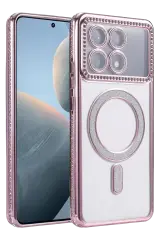 Newface Xiaomi Poco X6 Pro Joke Simli Magneticsafe Kılıf - Pembe