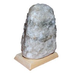 Doğal Kaya Tuzu Lambası Kırşehir Kablolu Ampullü Beyaz 3-4 Kg
