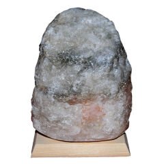 Doğal Kaya Tuzu Lambası Kırşehir Kablolu Ampullü Beyaz 3-4 Kg