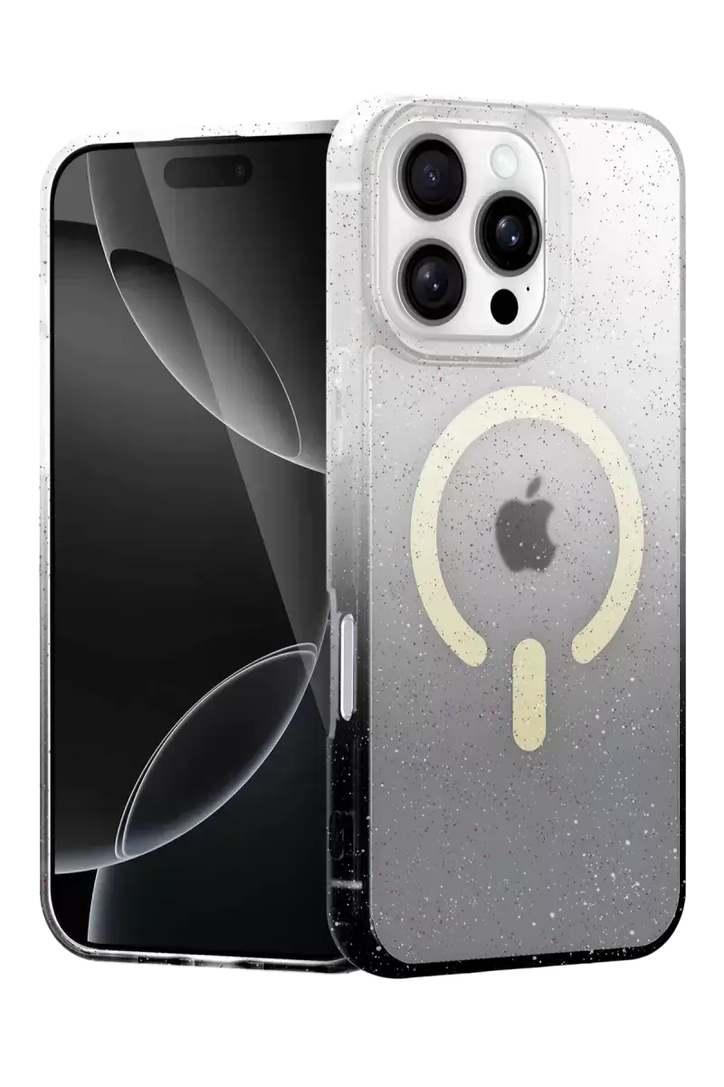 Newface Apple İphone 16 Pro Pummel Shiny Magsafe Kapak - Siyah