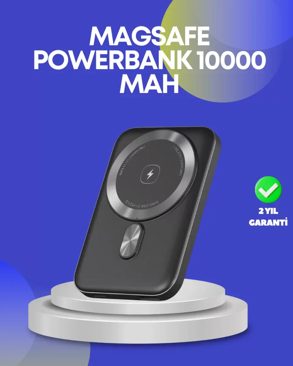 22.5w Hızlı Şarj Destekli Manyetik Powerbank Kompakt Tasarım