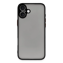 İphone 16 Plus Kılıf Montreal Silikon Kapak - Siyah