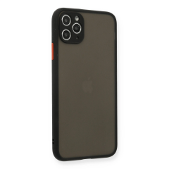 İphone 11 Pro Max Kılıf Montreal Silikon Kapak - Siyah