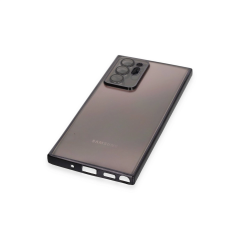 Samsung Galaxy Note 20 Ultra Kılıf Razer Lensli Silikon - Siyah