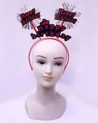 Happy Birthday Neon Kırmızı Doğum Günü Tacı