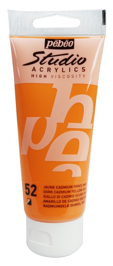 Studio Akrilik Boya - Dark Cadmium Yellow - 100ml - N:52