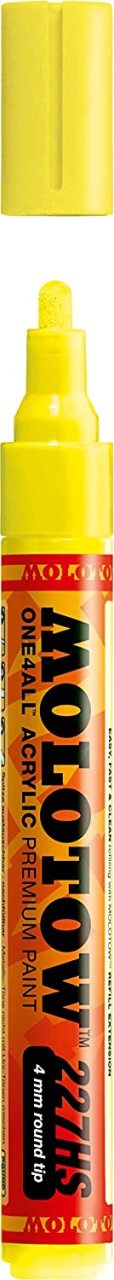 227HS-CO One4all 4mm - N:220 Neon Yellow Fluorescent