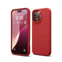 İphone 16 Pro Kılıf First Silikon - Kırmızı