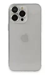 Newface İphone 13 Pro Max Kılıf Luko Lens Silikon - Gümüş