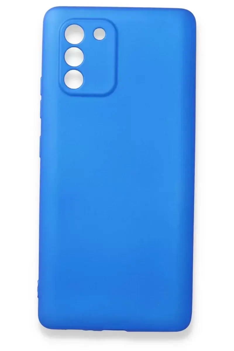 Newface Samsung Galaxy A91 / S10 Lite Kılıf First Silikon - Mavi