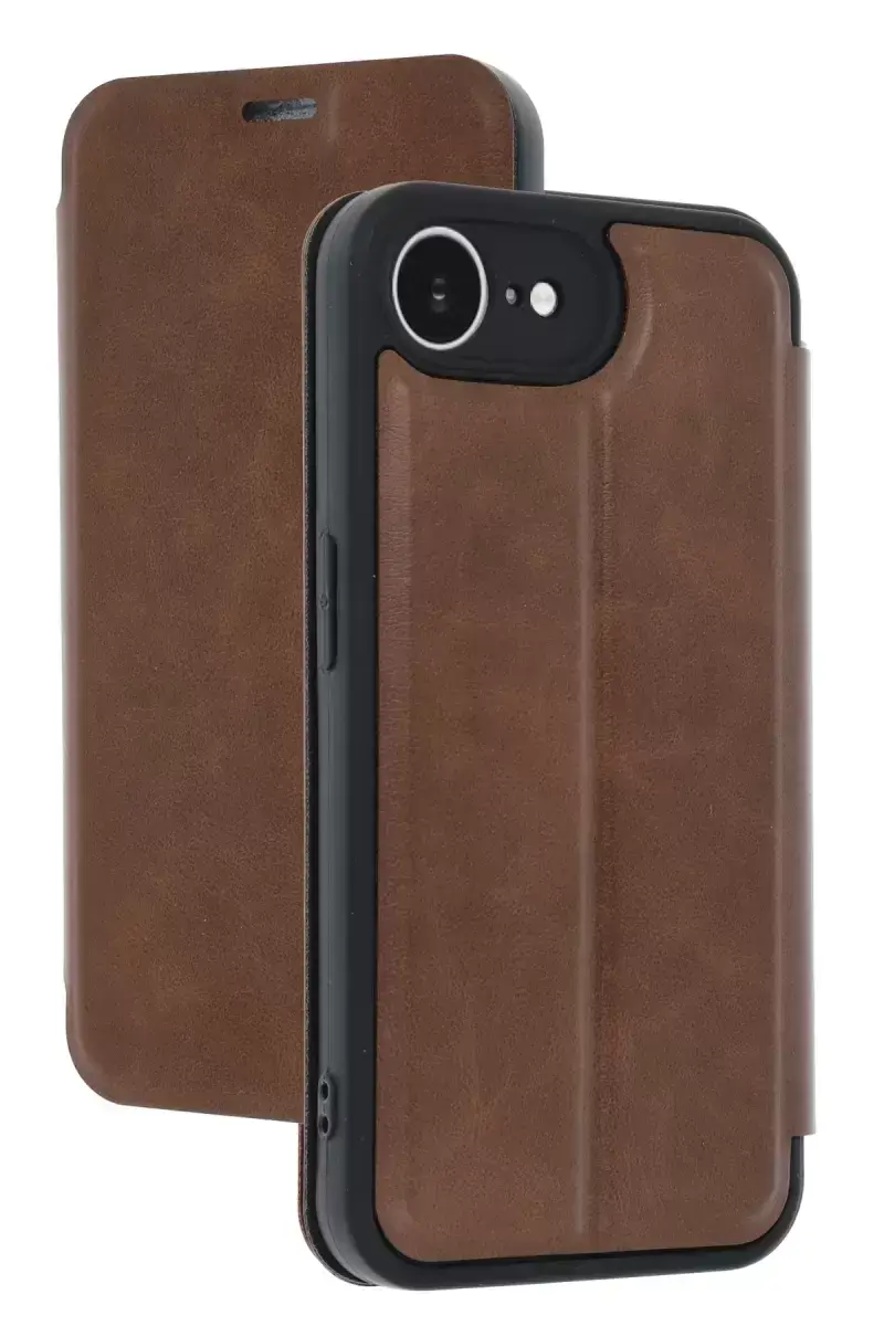 Newface İphone 16e Kılıf Flip Cover - Taba