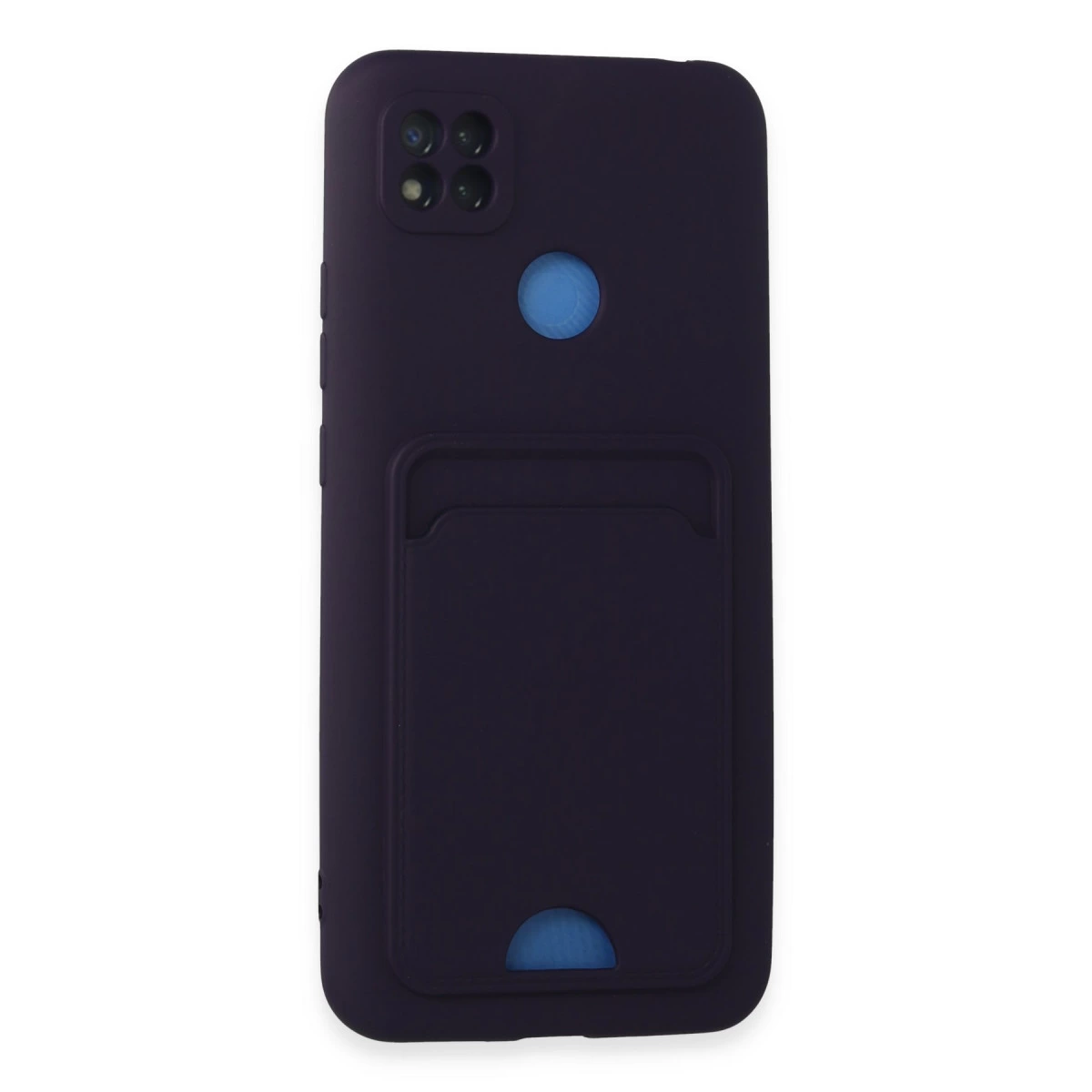 Xiaomi Redmi 9c Kılıf Kelvin Kartvizitli Silikon - Derin Mor