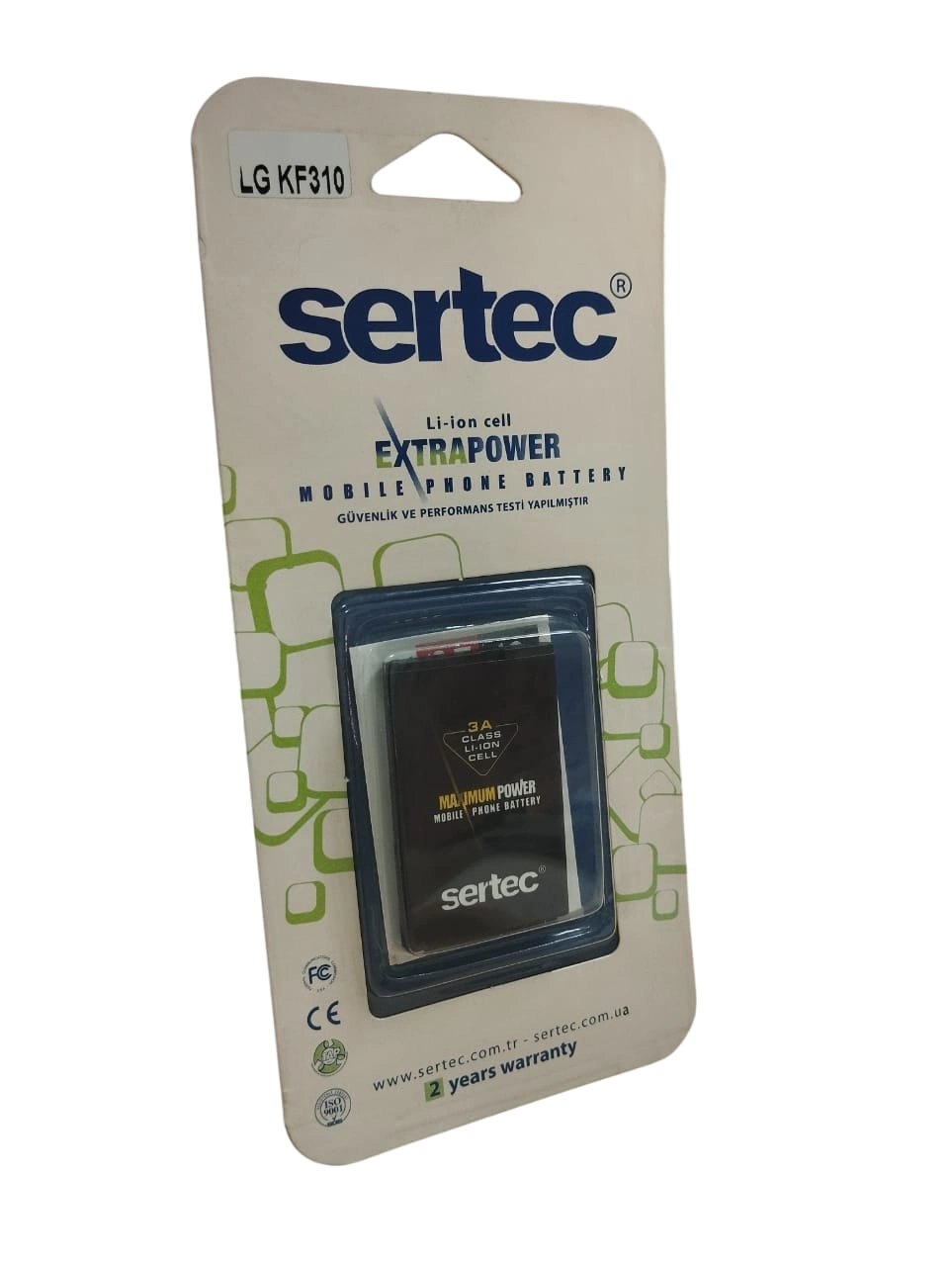 Sertec - Lg Kf310 Uyumlu Batarya