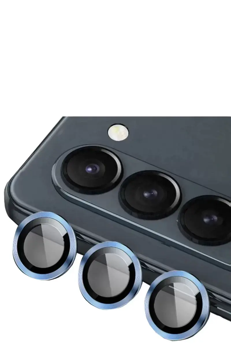 Newface Samsung Galaxy Z Fold 5 Valdez Metal Kamera Lens - Mavi
