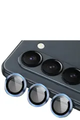 Newface Samsung Galaxy Z Fold 5 Valdez Metal Kamera Lens - Mavi