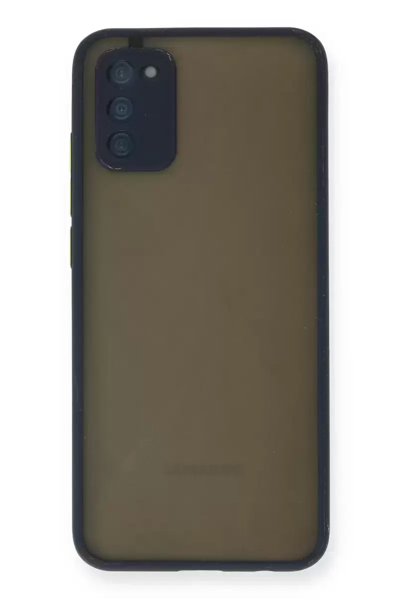 Newface Samsung Galaxy A02s Kılıf Montreal Silikon Kapak - Lacivert
