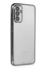 Newface Samsung Galaxy M23 Kılıf Razer Lensli Silikon - Siyah