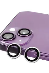 Newface İphone 14 Plus Raze Metal Kamera Lens - Gümüş