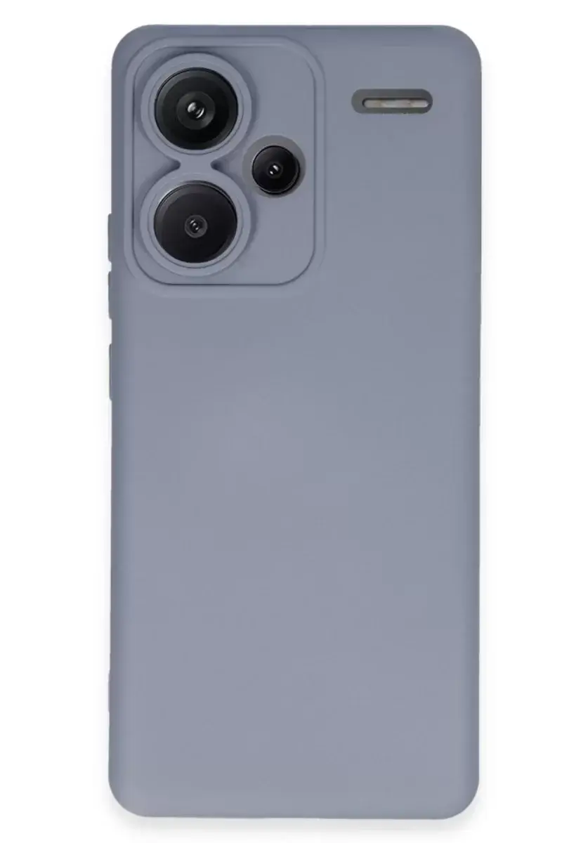 Newface Xiaomi Redmi Note 13 Pro Plus Kılıf Nano İçi Kadife Silikon - Gri