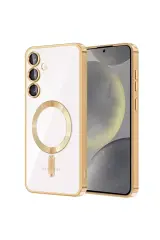 Newface Samsung Galaxy S23 Plus Kılıf Kross Magneticsafe Kapak - Gold