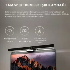 Powermaster Pm-29315 Asimetrik Göz Koruyucu Monitör Işık Barı 51cm 3 Renk Modlu