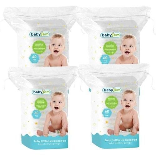 Babyjem Bebek Temizleme Pamuğu 60 x 4 Adet
