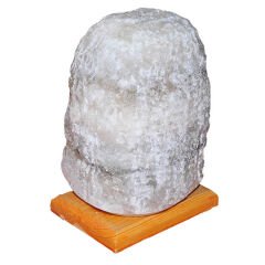 Doğal Kaya Tuzu Lambası Kırşehir Kablolu Ampullü Beyaz 5-6 Kg