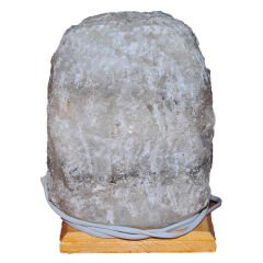 Doğal Kaya Tuzu Lambası Kırşehir Kablolu Ampullü Beyaz 5-6 Kg