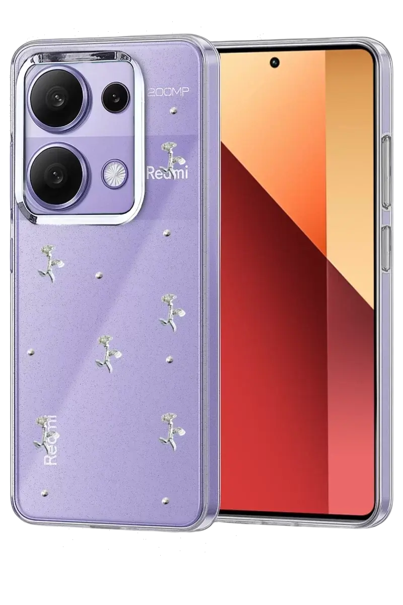 Newface Xiaomi Redmi Note 13 Pro 4g Fiyonk Desenli Kapak - Desen 2