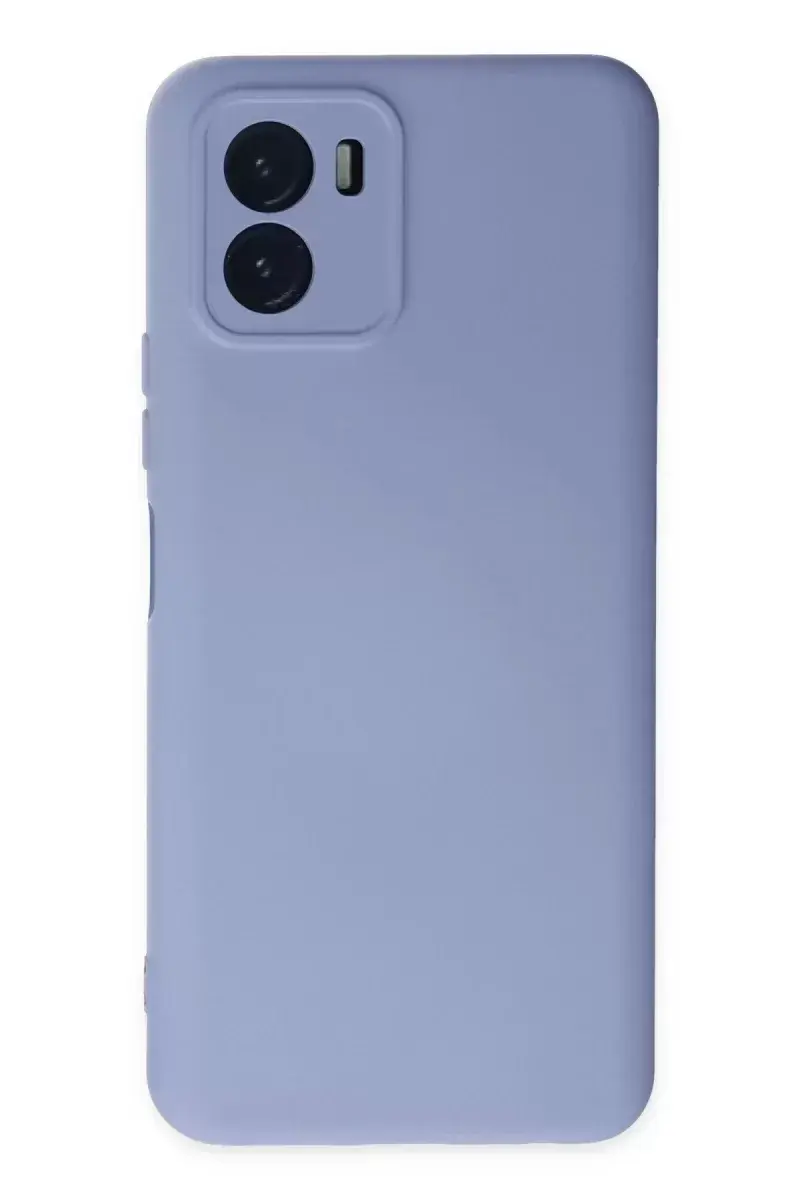 Newface Vivo Y15s Kılıf Nano İçi Kadife Silikon - Lila