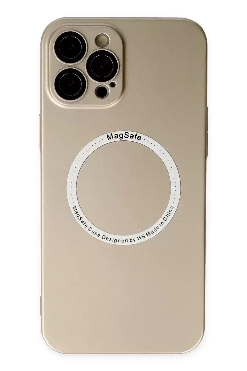 Newface İphone 12 Pro Kılıf Jack Magneticsafe Lens Silikon - Gold