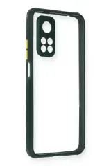 Newface Xiaomi Mi 10t Pro Kılıf Miami Şeffaf Silikon - Koyu Yeşil