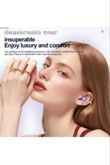 Yxg‑10 Bluetooth Kulaklık | Kablosuz Spor Ve Günlük Kullanım İçin – Mikrofonlu Ergonomik Şarjlı Mor